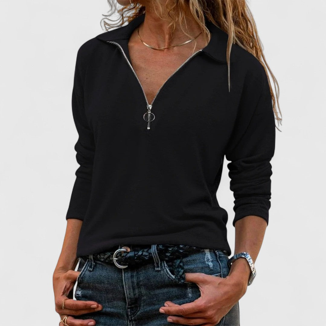 Colleen - Women's Half-Zip Sweater With Comfortable Fit