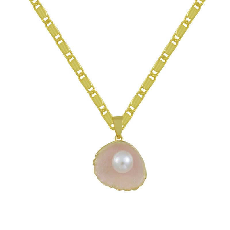 Shell Necklace Delicate Statement for Layering Everyday Wear