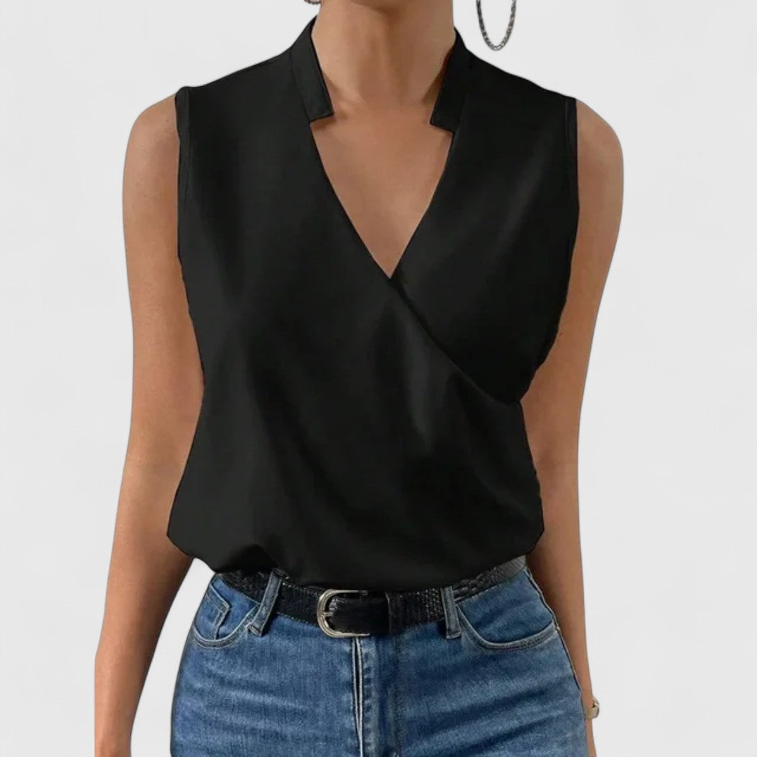 Iolia Soft V Neck Top For Effortless Summer Style Everyday