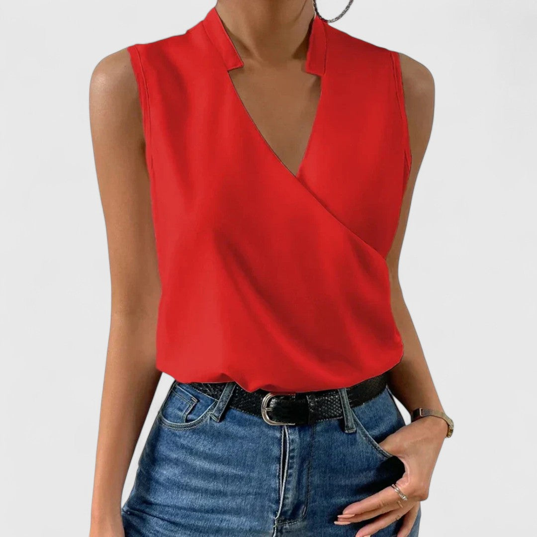 Iolia Soft V Neck Top For Effortless Summer Style Everyday