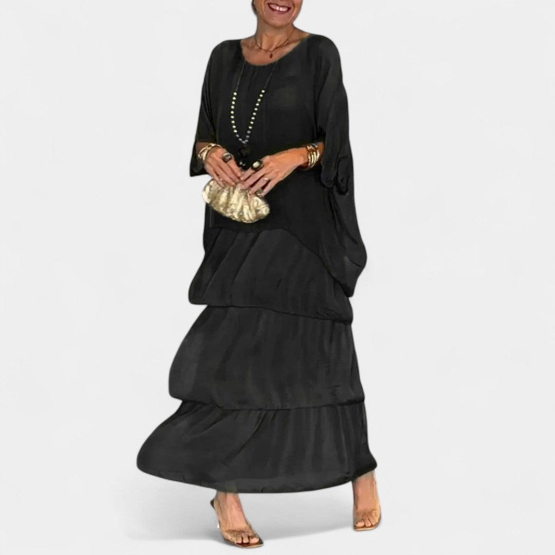 Ioulia Elegant Summer Chiffon Boho Dress For Everyday Style