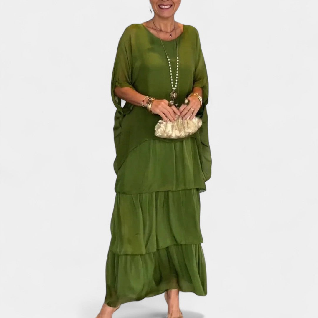 Ioulia Elegant Summer Chiffon Boho Dress For Everyday Style