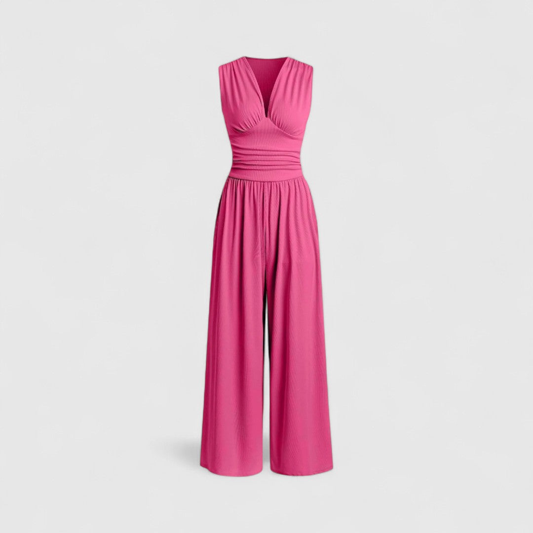 Bronagh - Chic Sleeveless Wide-Leg Jumpsuit – Effortless Style & Comfortable Fit