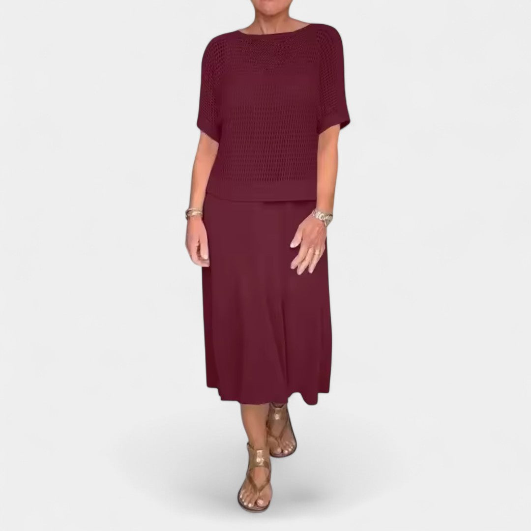 Alice Summer Dress With Knitted Bodice And Airy Skirt