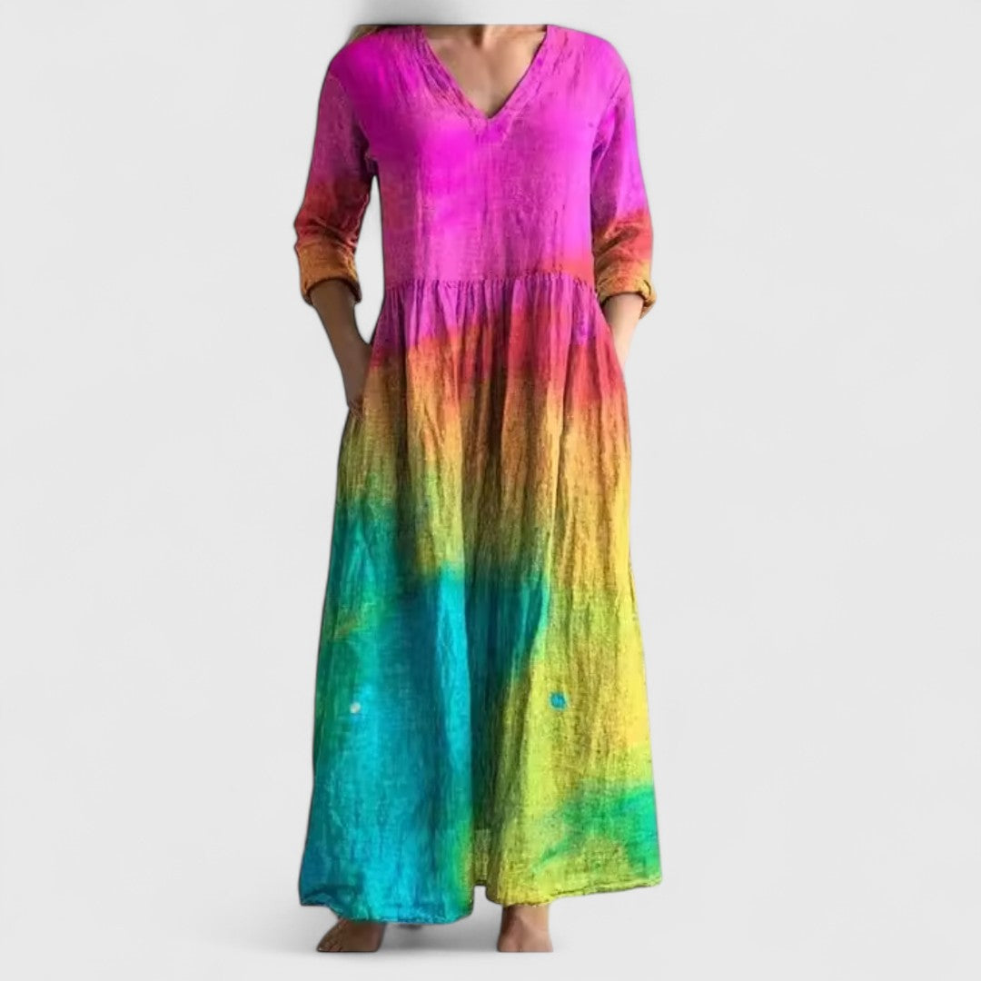 Melina Elegant Cotton Dress For Summer Everyday Beachwear