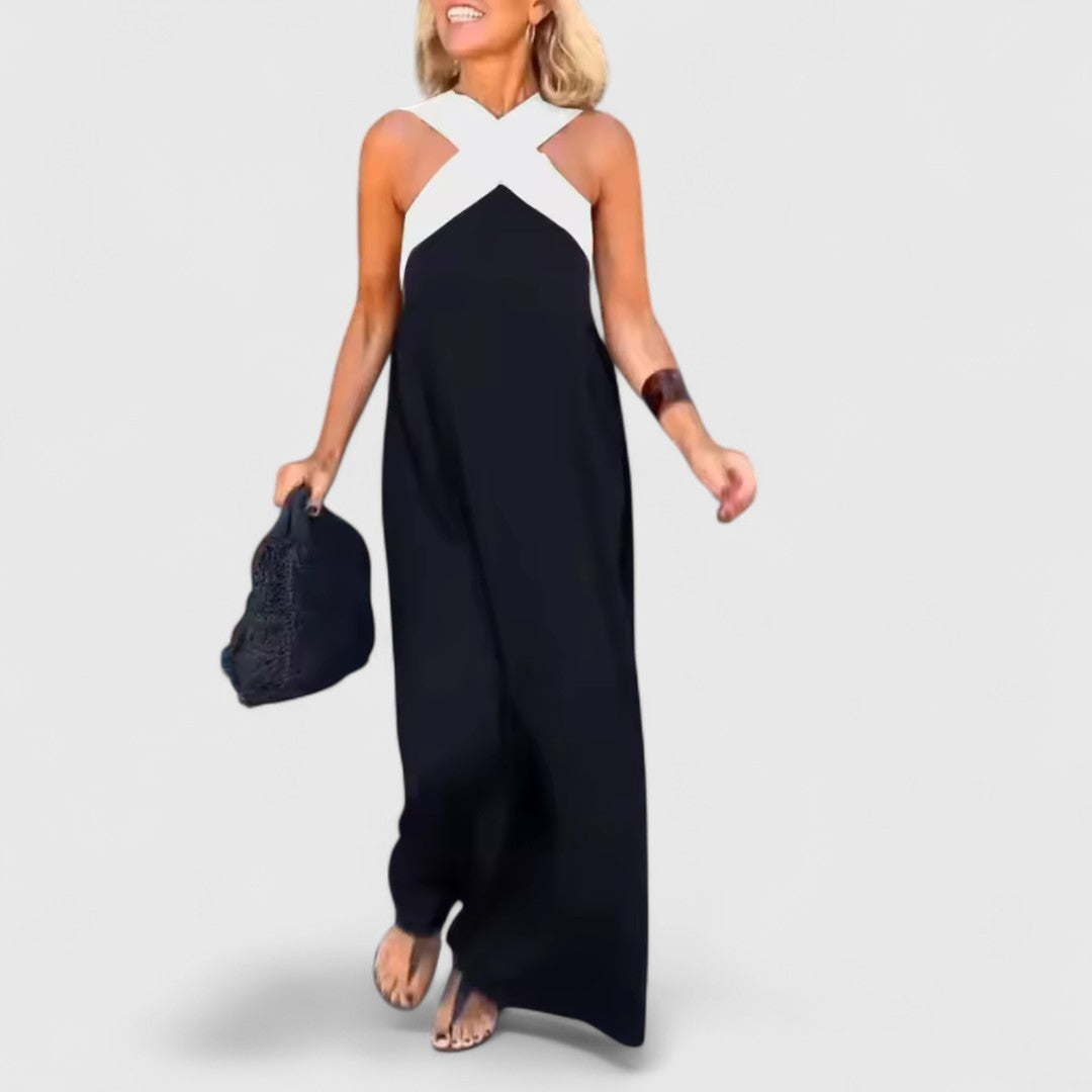 Domna Elegant Cross Over Dress That Flatters Silhouette