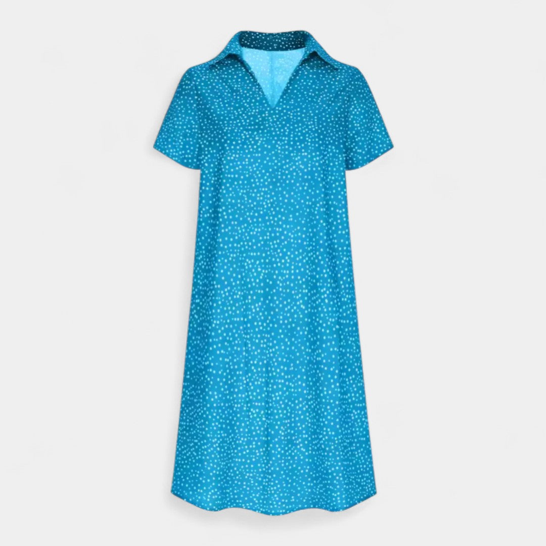 Calliope Midi Dress With Short Sleeves For Everyday Wear