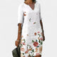 White with flowers