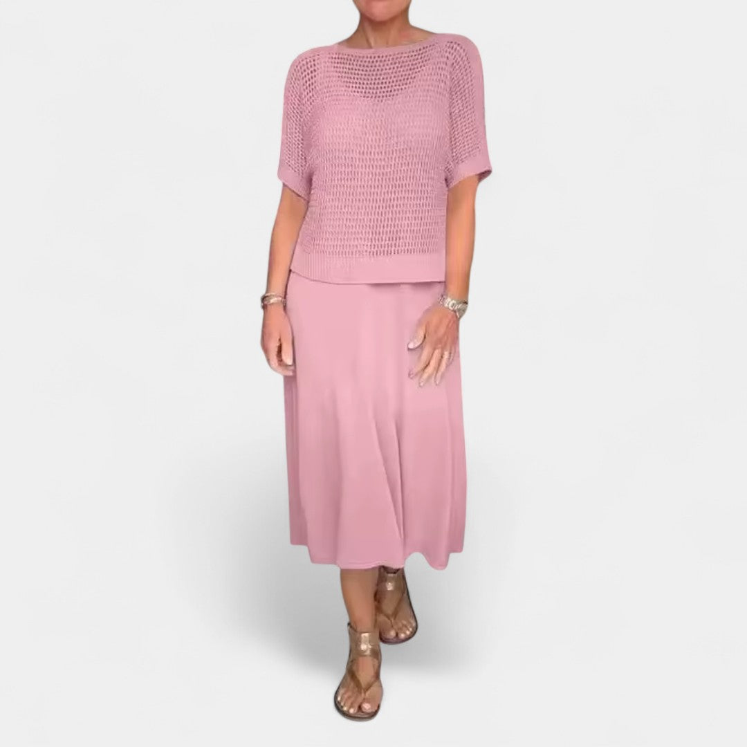 Alice Summer Dress With Knitted Bodice And Airy Skirt