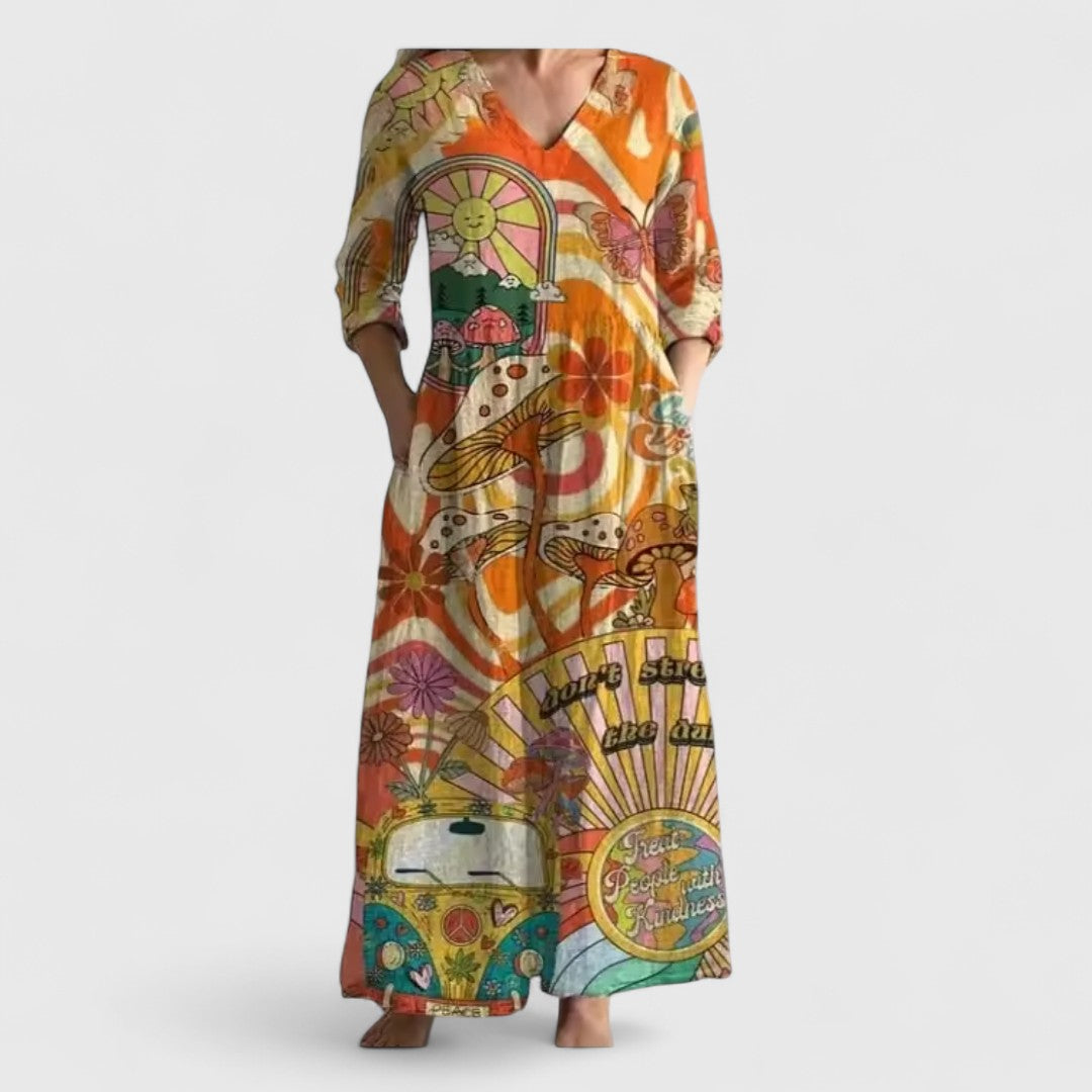Melina Elegant Cotton Dress For Summer Everyday Beachwear