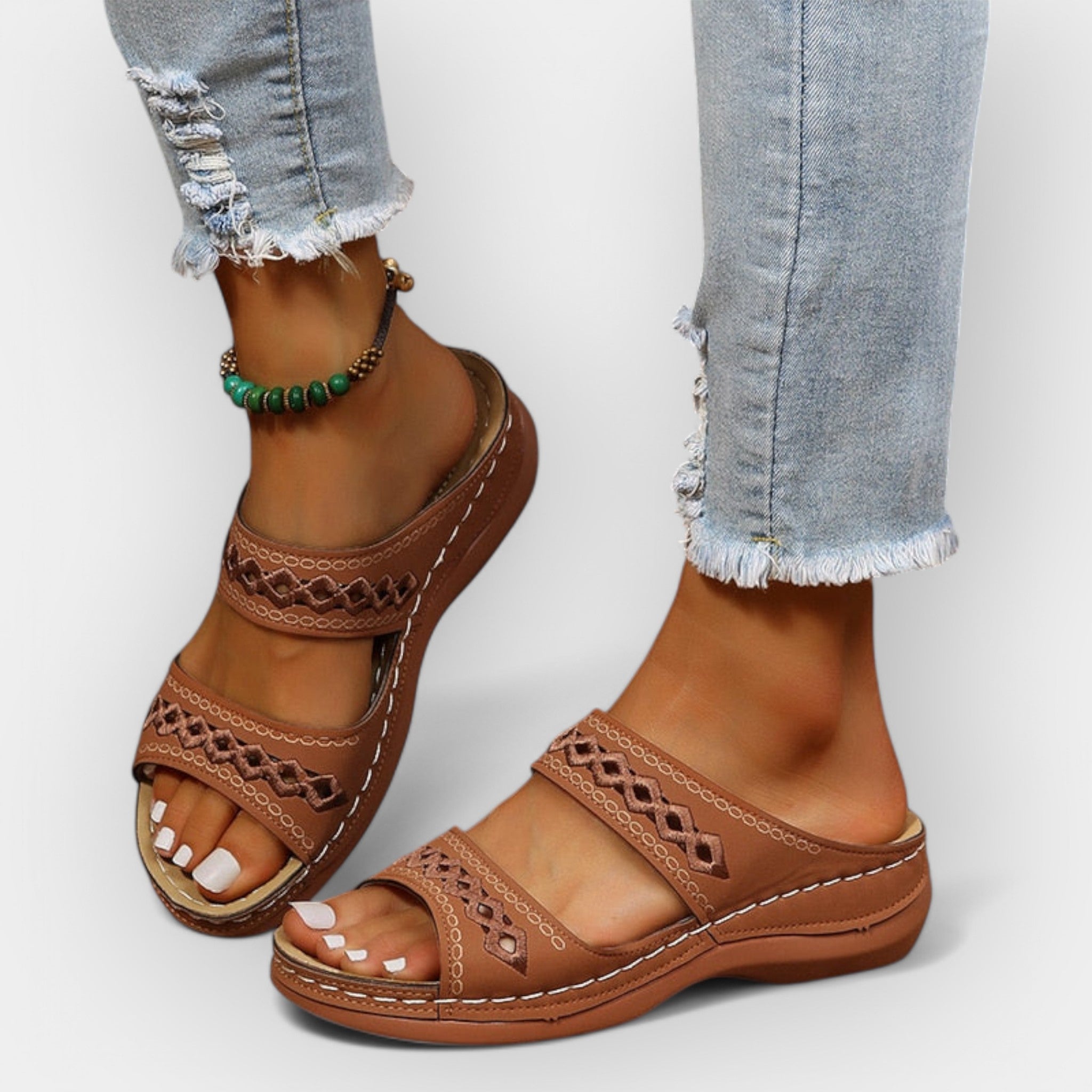Anatomical Elegant Sandals With Ergonomic Insoles Support