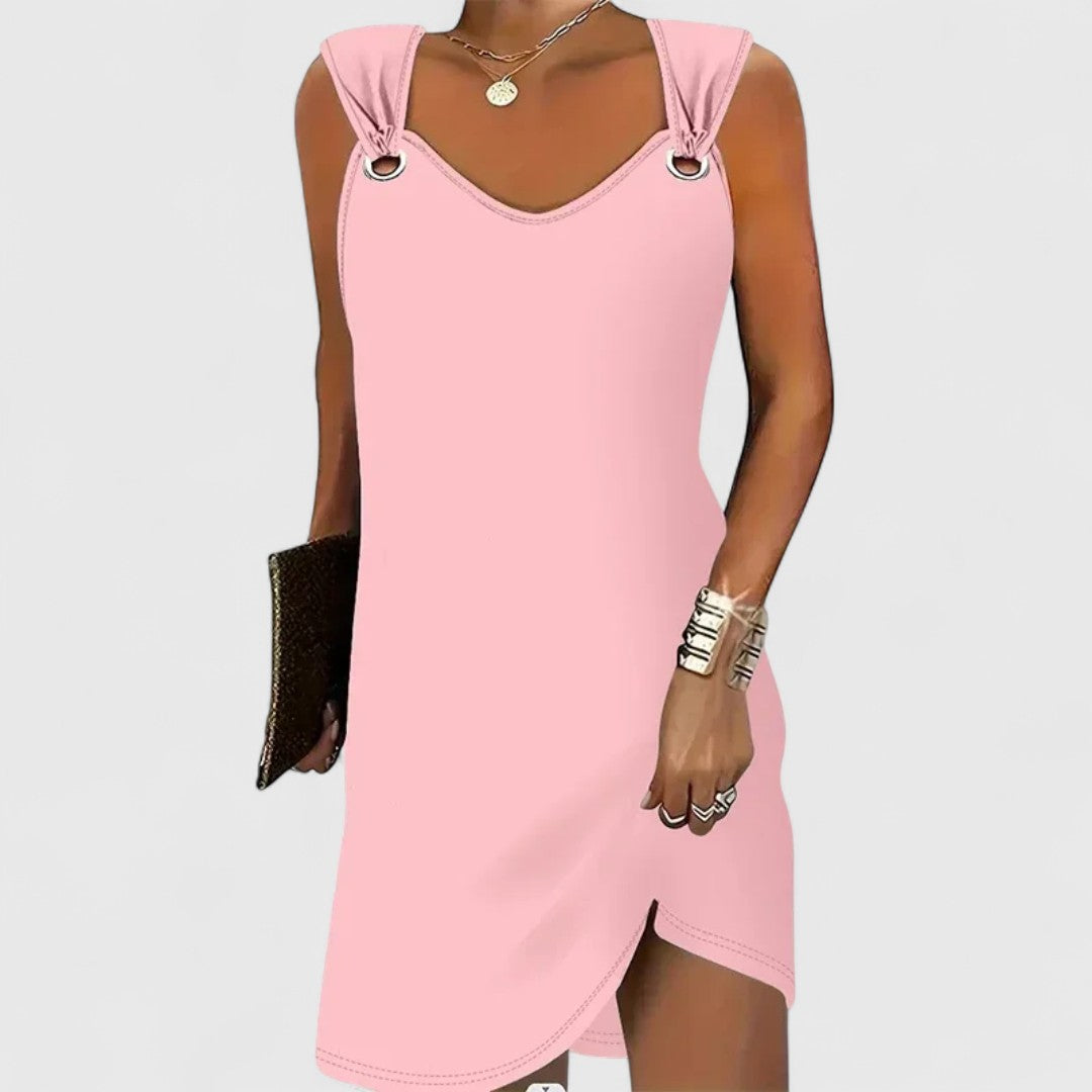 Poppy Modern Spaghetti Strap Dress With Comfortable Fit
