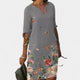 Gray with flowers