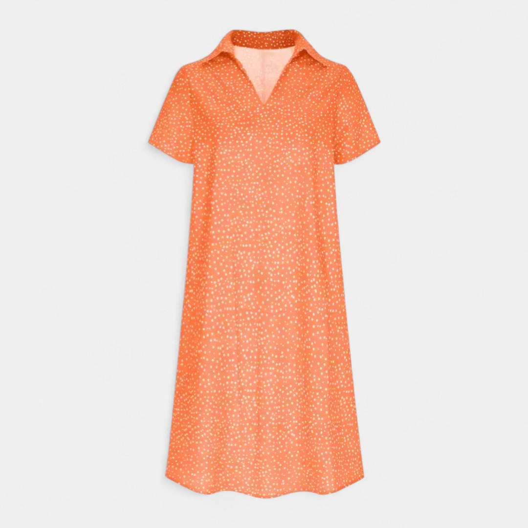 Calliope Midi Dress With Short Sleeves For Everyday Wear
