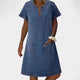 Dark blue with pockets