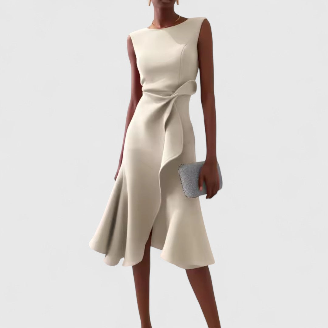 Orla - Asymmetric Mini Dress with Elegant Drape Detail