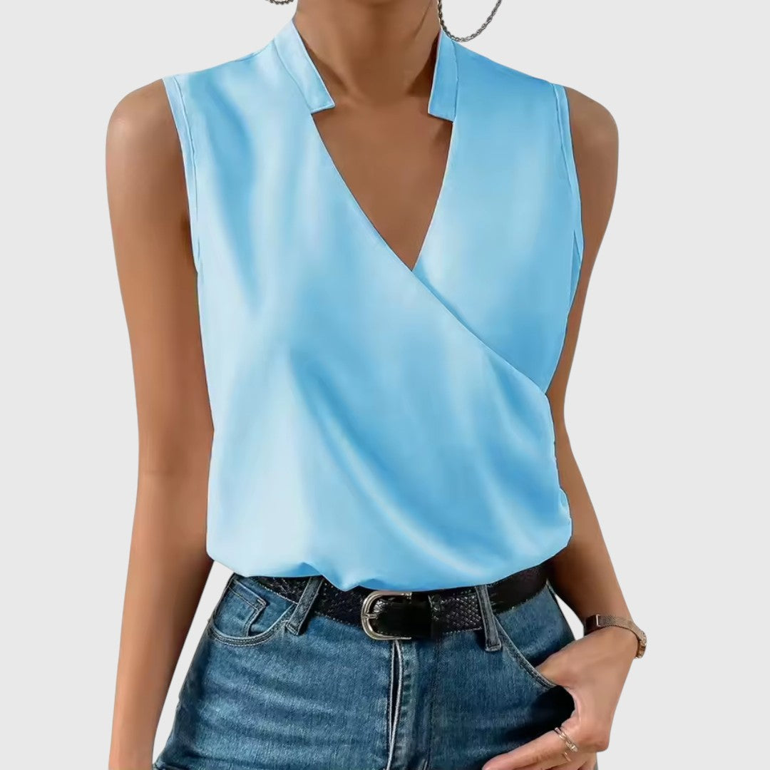 Iolia Soft V Neck Top For Effortless Summer Style Everyday