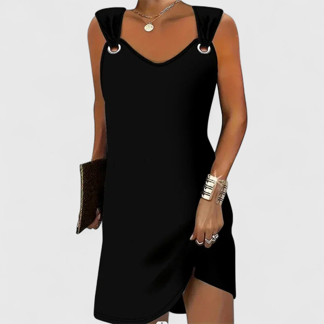 Poppy Modern Spaghetti Strap Dress With Comfortable Fit