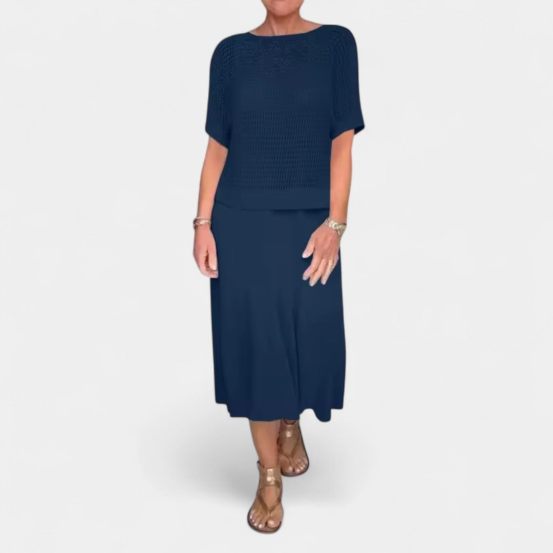 Alice Summer Dress With Knitted Bodice And Airy Skirt