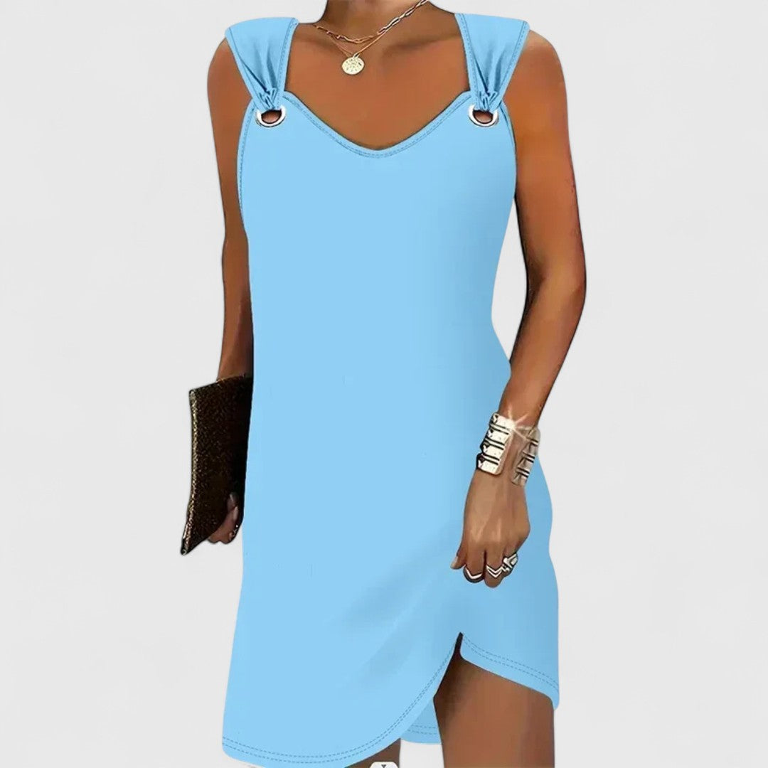 Poppy Modern Spaghetti Strap Dress With Comfortable Fit