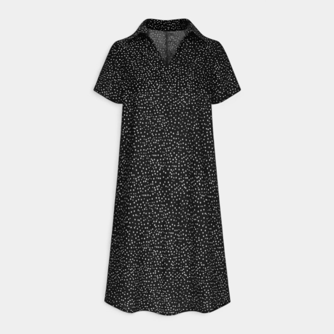 Calliope Midi Dress With Short Sleeves For Everyday Wear