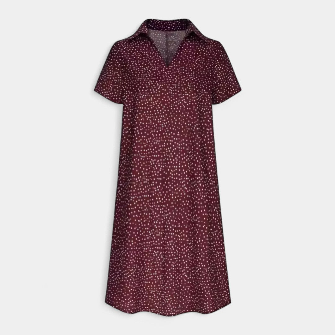 Calliope Midi Dress With Short Sleeves For Everyday Wear
