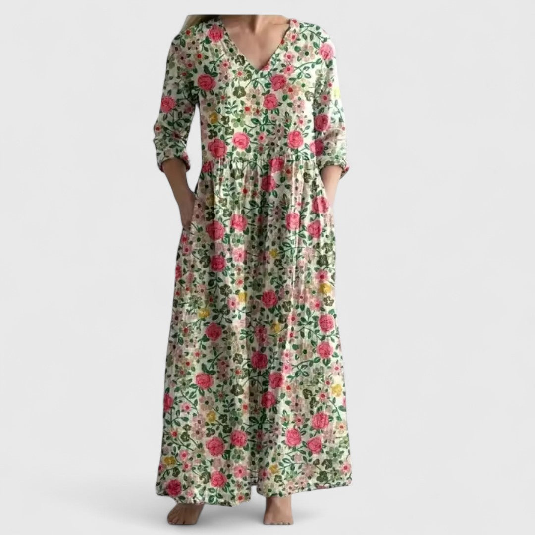 Melina Elegant Cotton Dress For Summer Everyday Beachwear