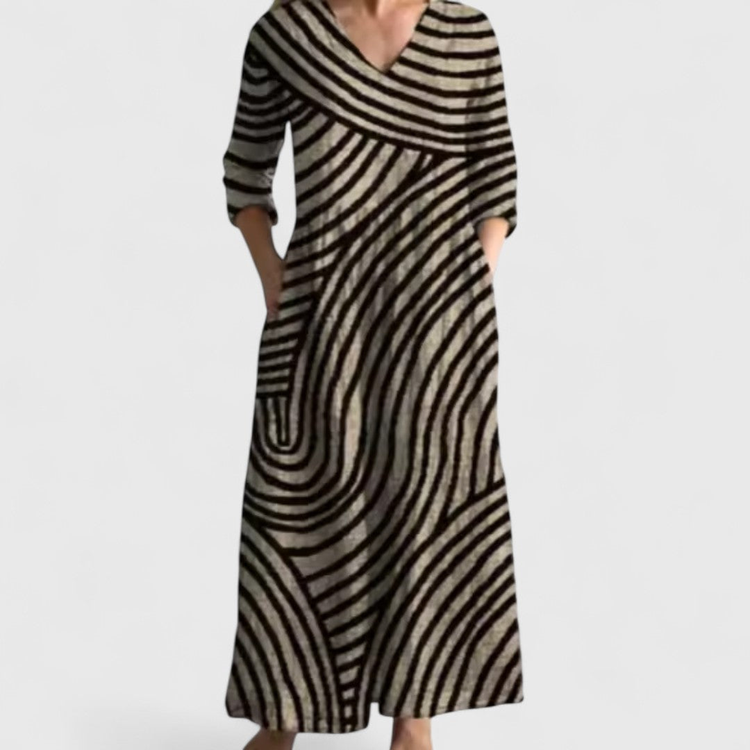 Rosina Elegant Cotton Summer Dress With Comfortable Fit