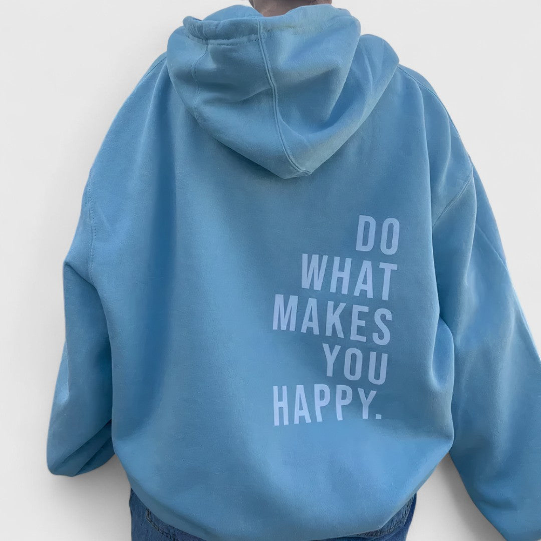 Constantina Maria Cosy Hoodie With Modern Text Print