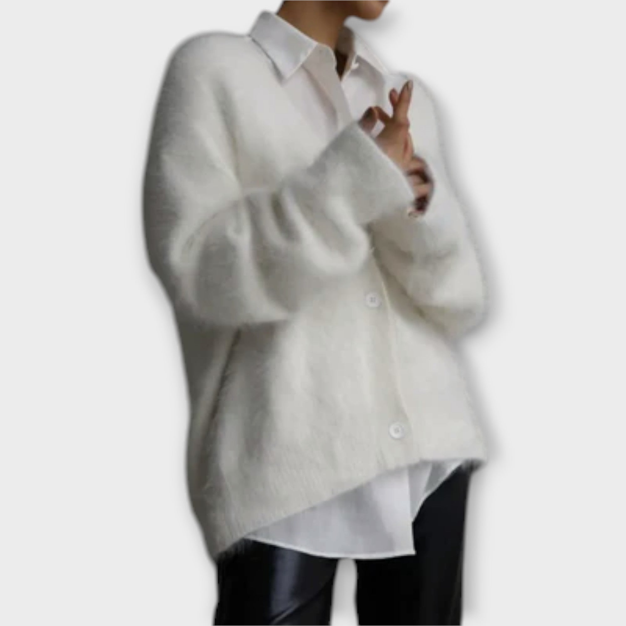 Dahlia Elegant Cardigan Polyester Oversized Fit Autumn