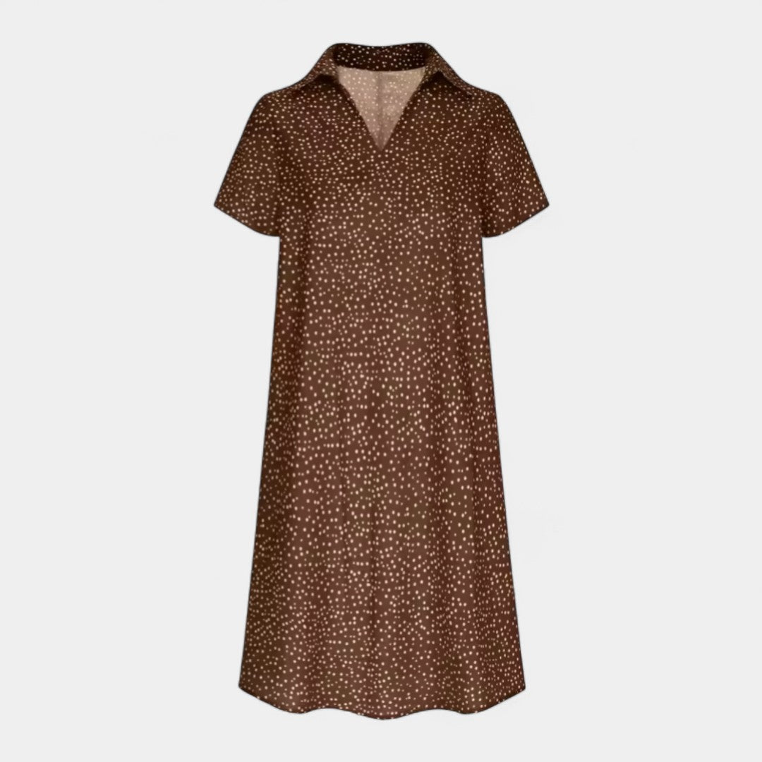 Calliope Midi Dress With Short Sleeves For Everyday Wear