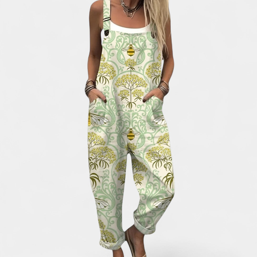 Mavreta Artistic Jumpsuit With Retro Aesthetic And Movement