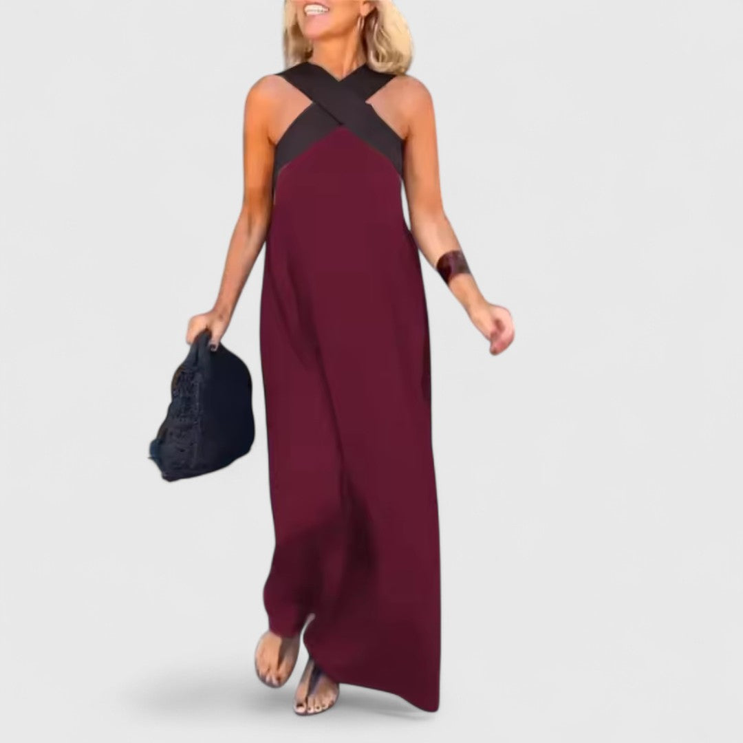 Domna Elegant Cross Over Dress That Flatters Silhouette