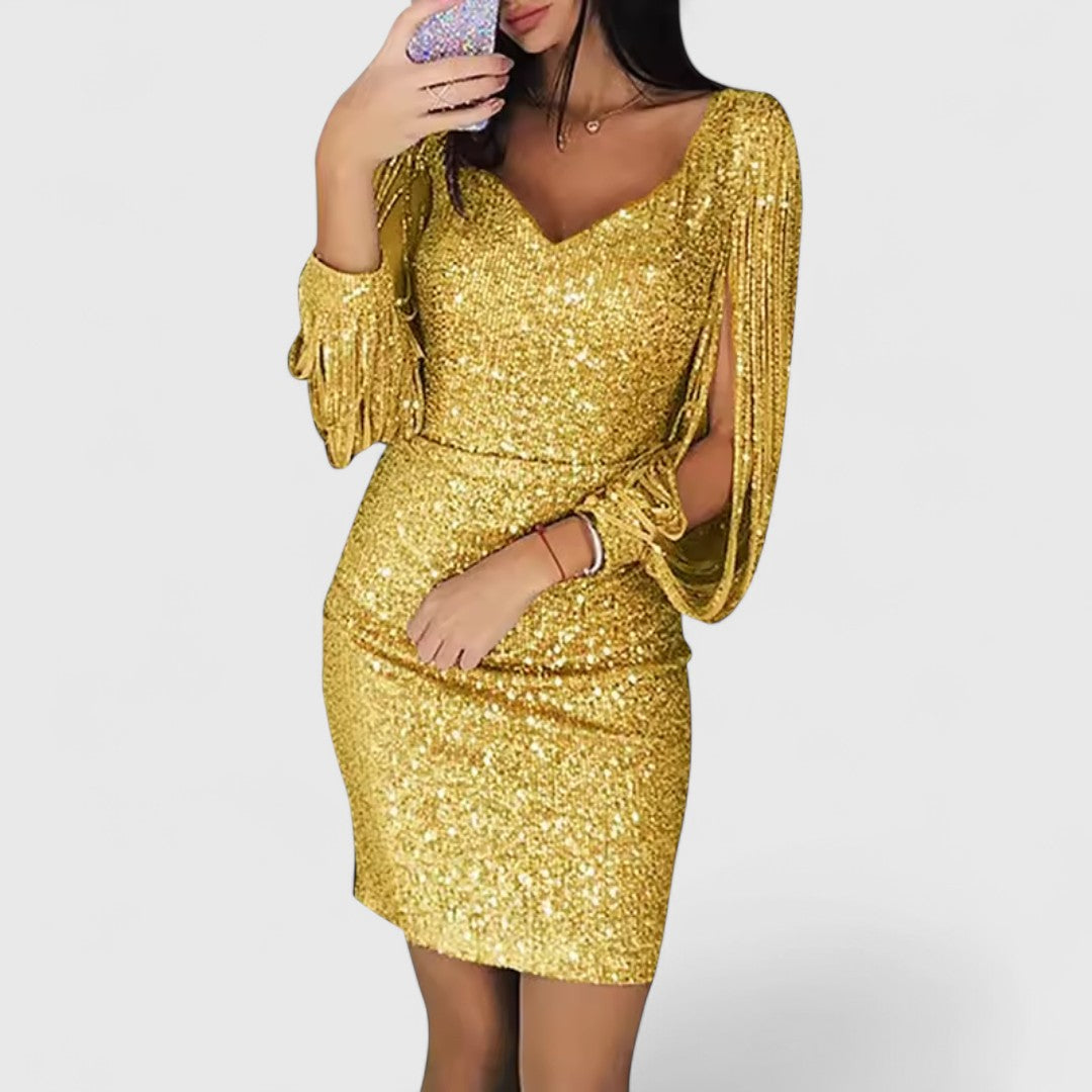 Justinian Sparkling Evening Dress With Glitter Shine