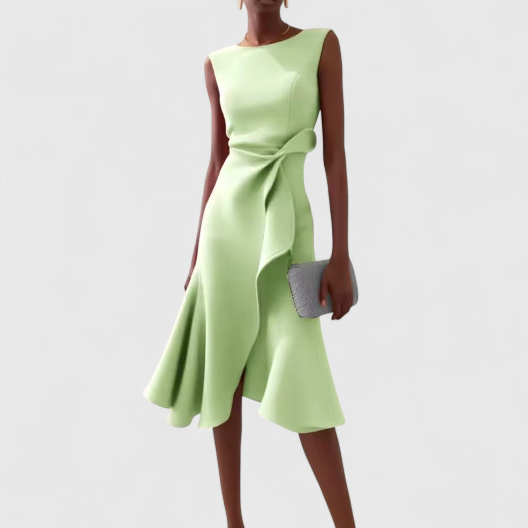Orla - Asymmetric Mini Dress with Elegant Drape Detail