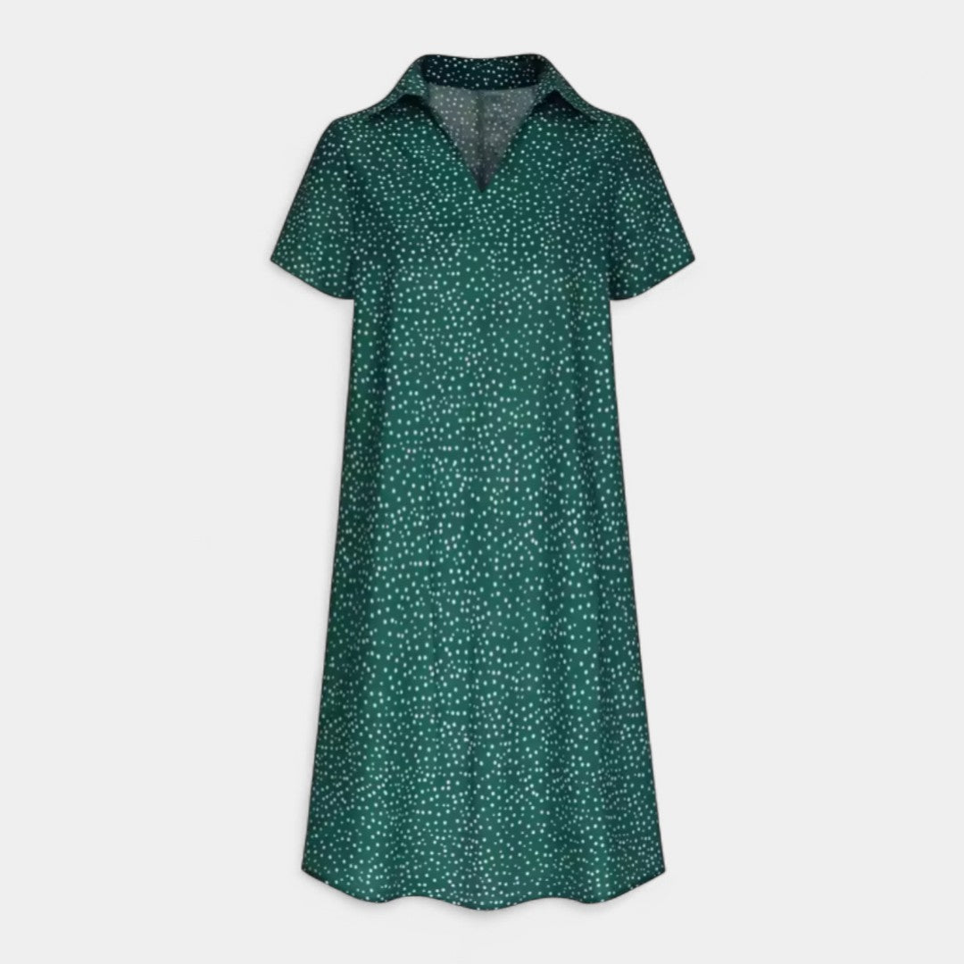 Calliope Midi Dress With Short Sleeves For Everyday Wear