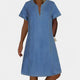 Blue without pockets