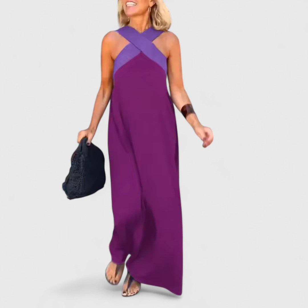 Domna Elegant Cross Over Dress That Flatters Silhouette