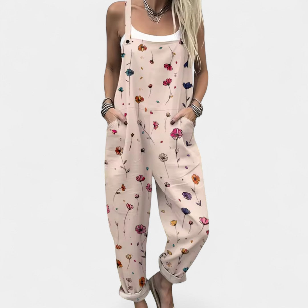 Dionysoula Airy Jumpsuit Multicoloured Floral Pattern