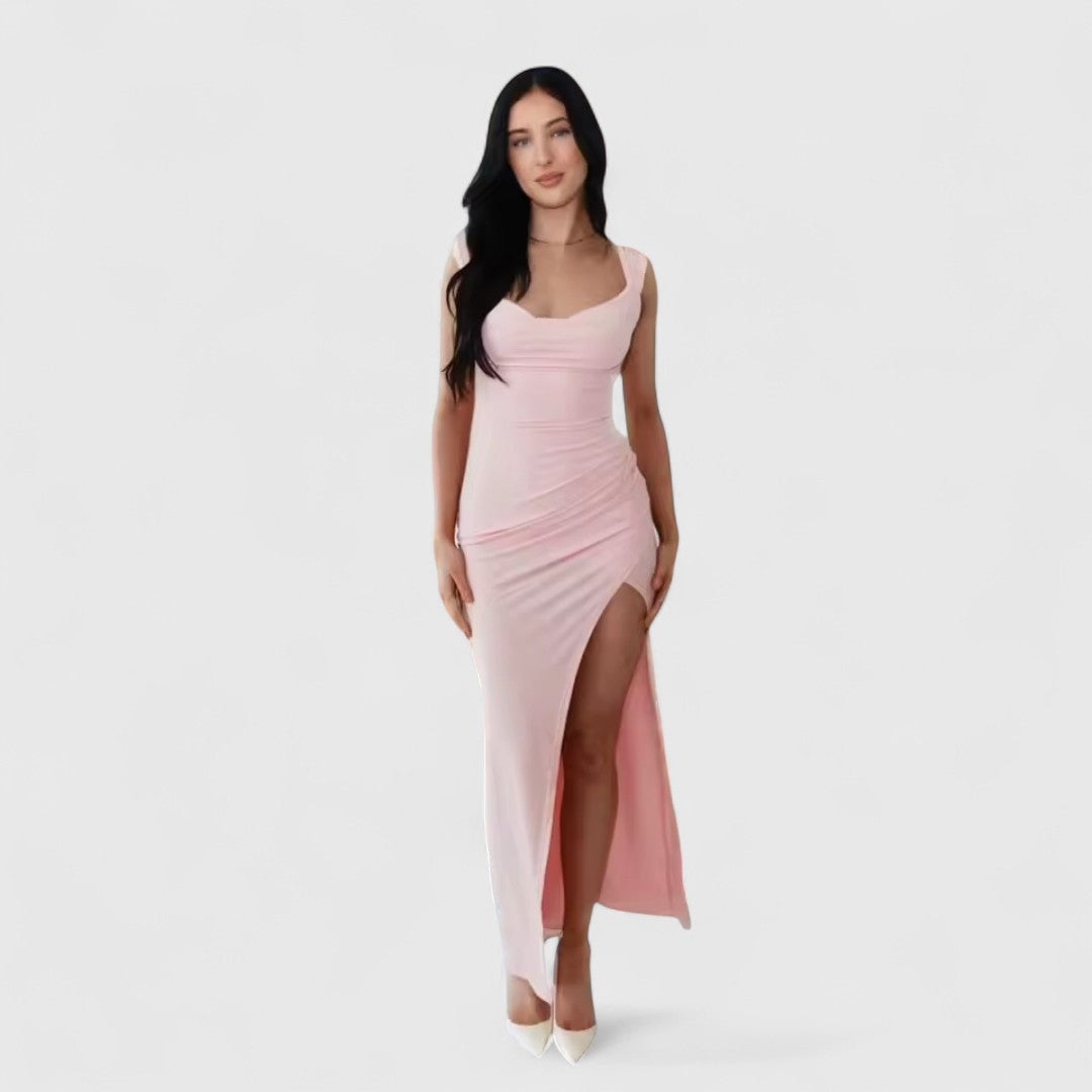 Panagiota Maxi Dress Sculpted Line and Effortless Elegance