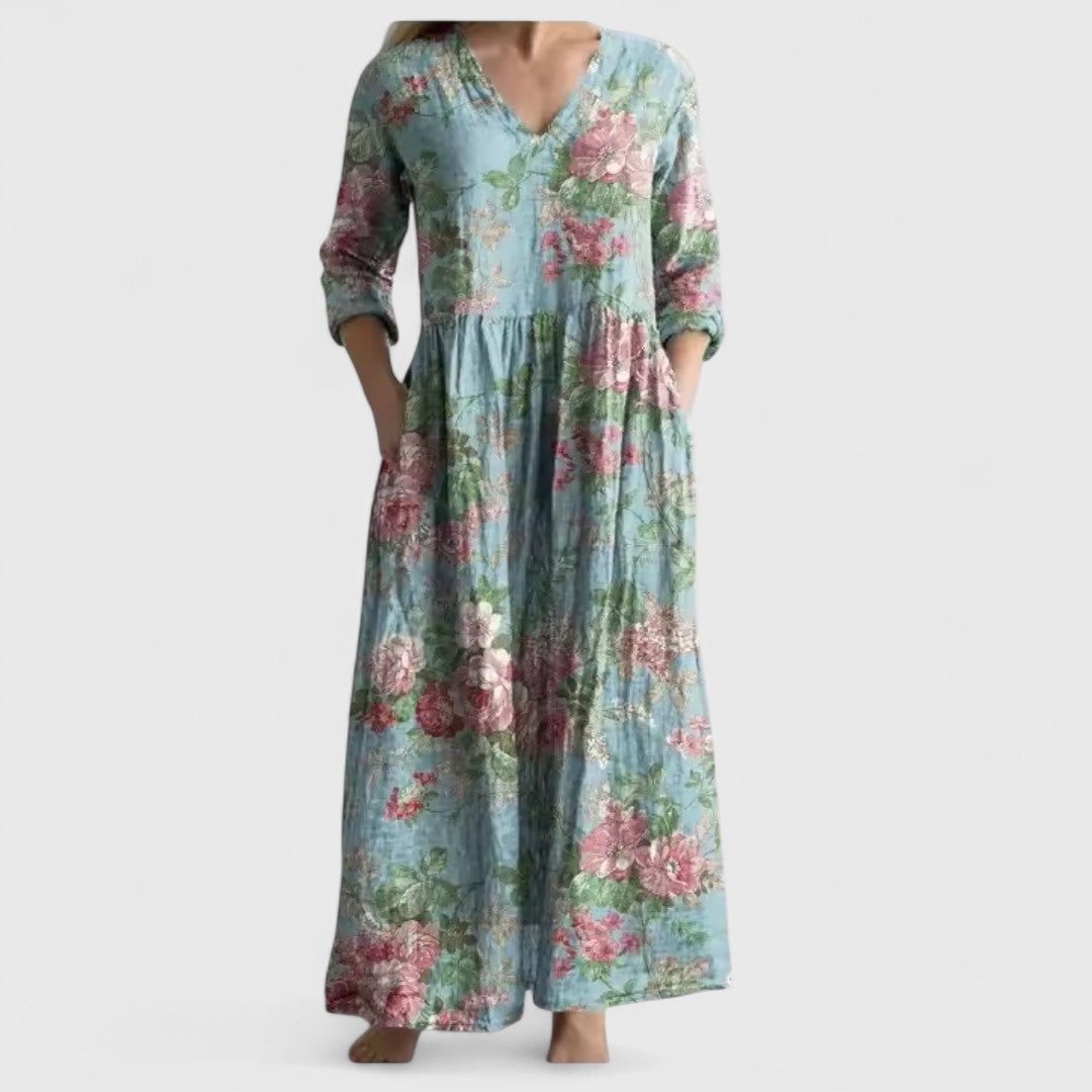 Melina Elegant Cotton Dress For Summer Everyday Beachwear