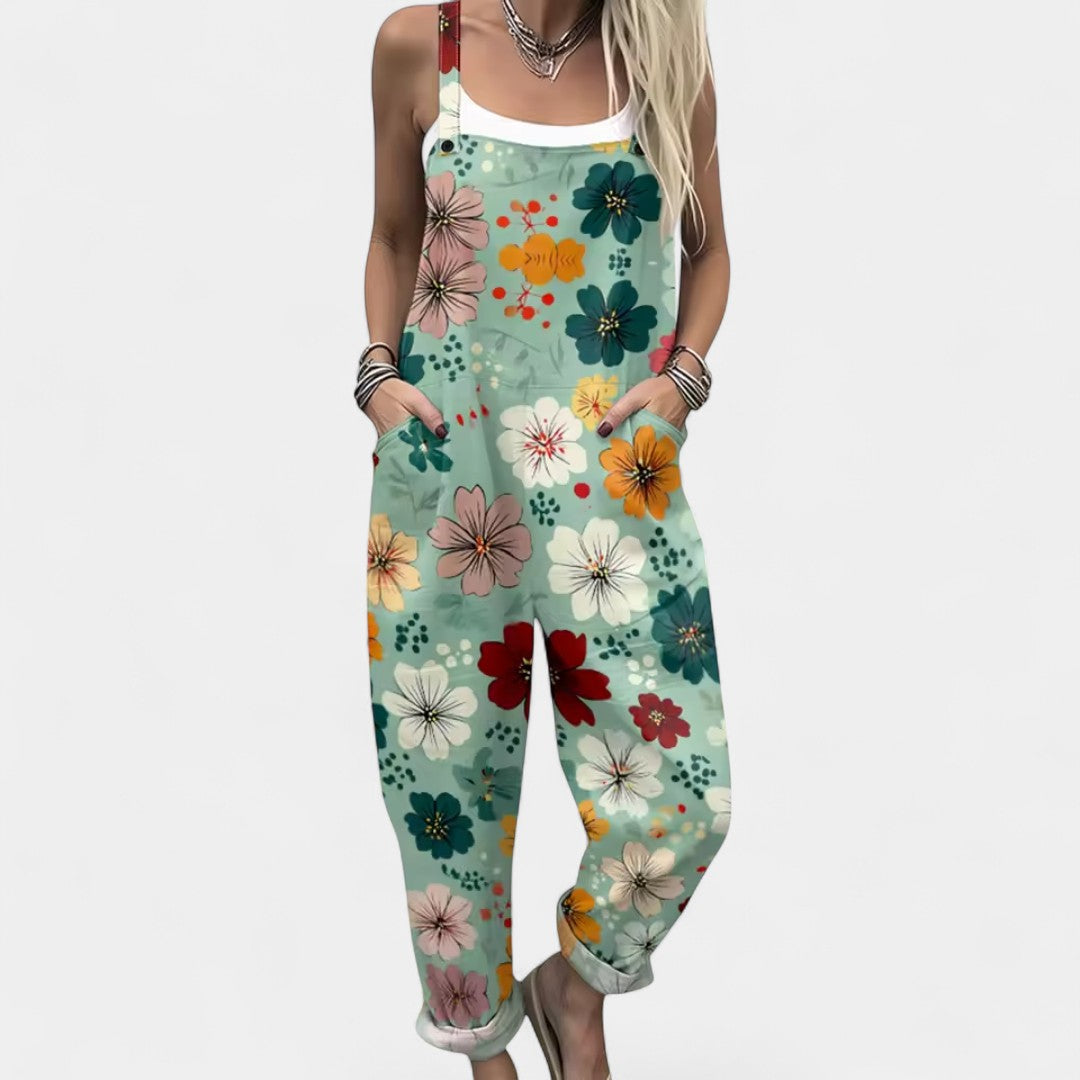 Dionysoula Airy Jumpsuit Multicoloured Floral Pattern