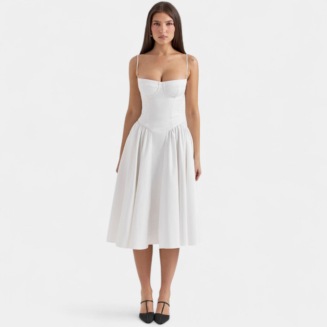Niki Midi Dress Corset With Elegant Silhouette For Evening