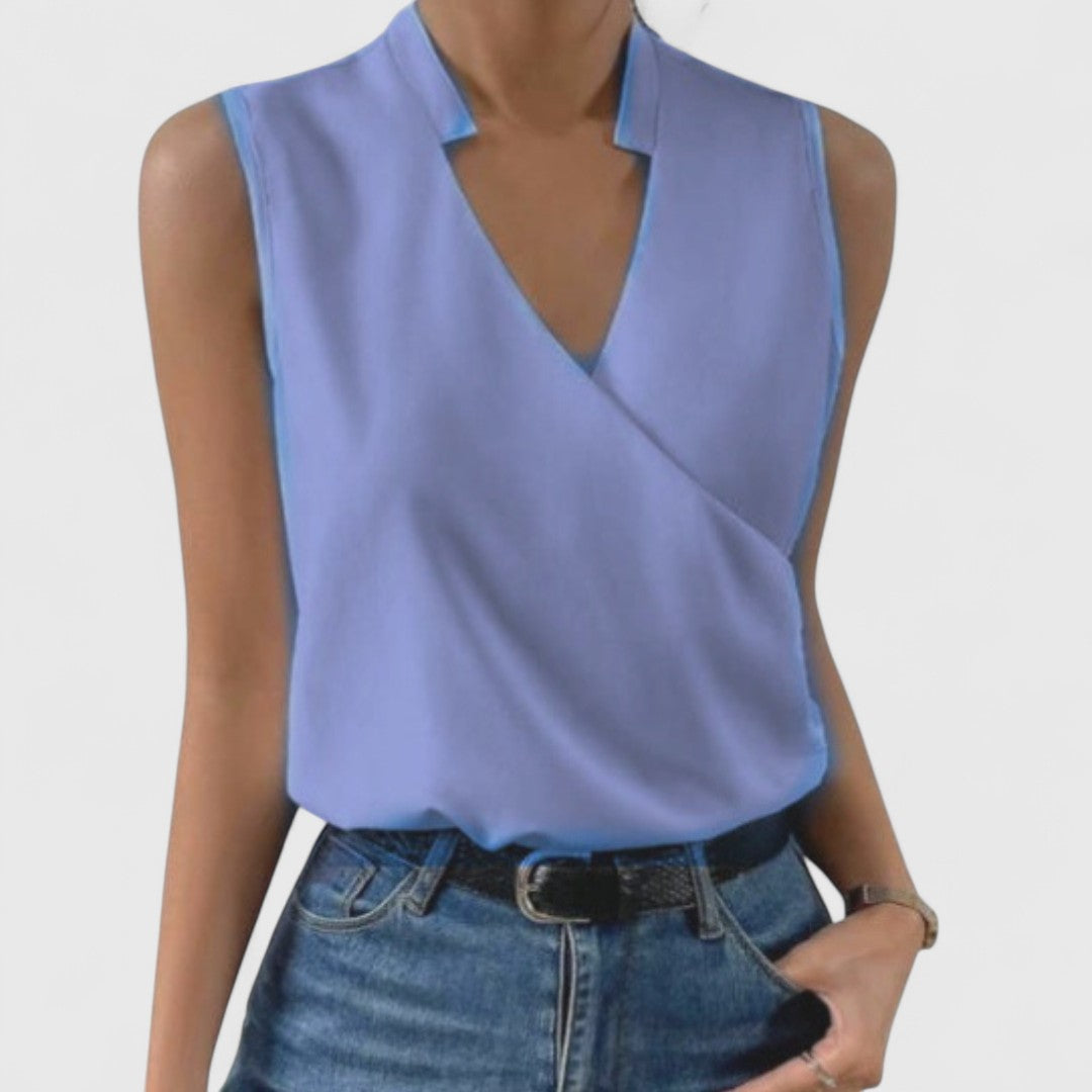 Iolia Soft V Neck Top For Effortless Summer Style Everyday