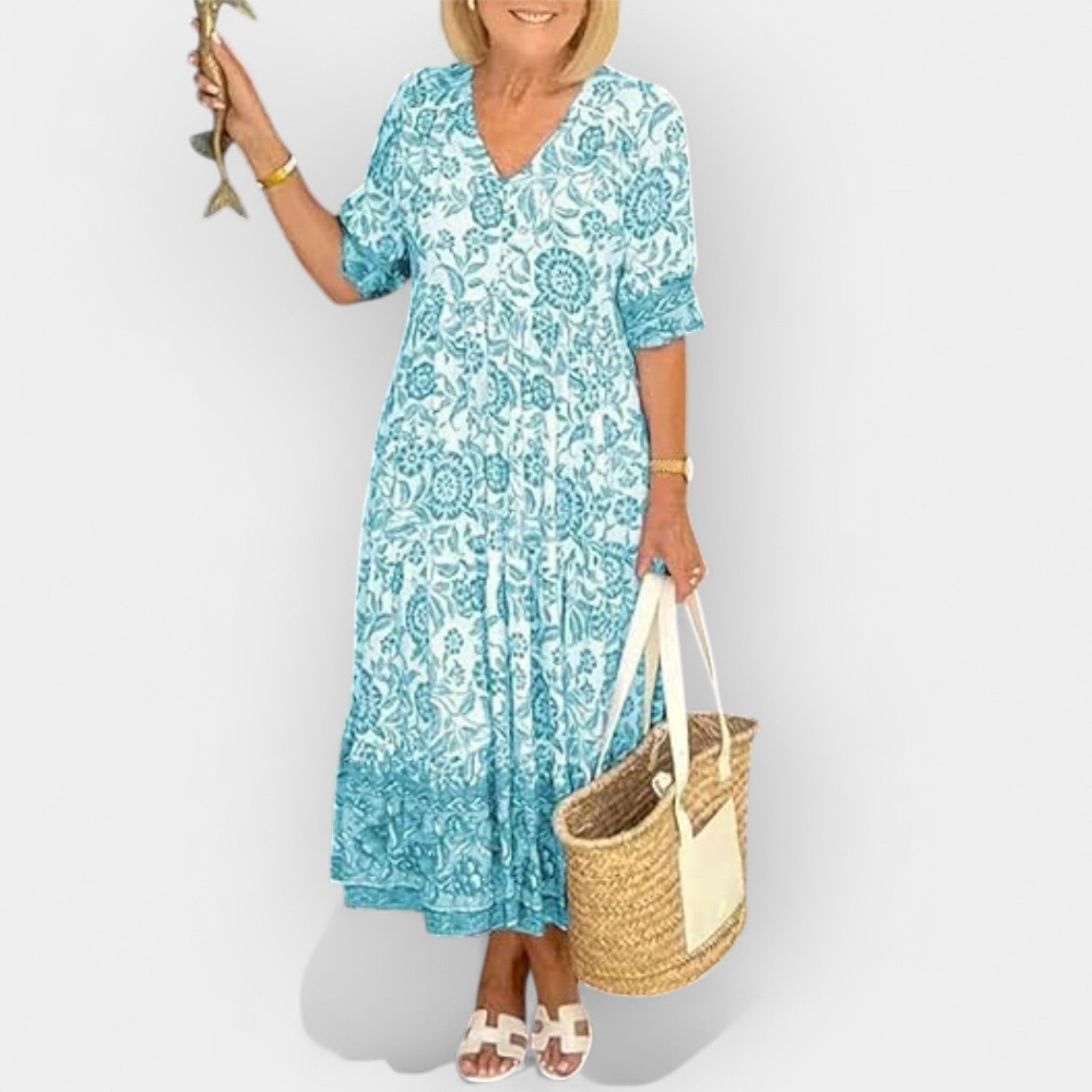 Lightweight Floral Summer Dress With Airy Silhouette