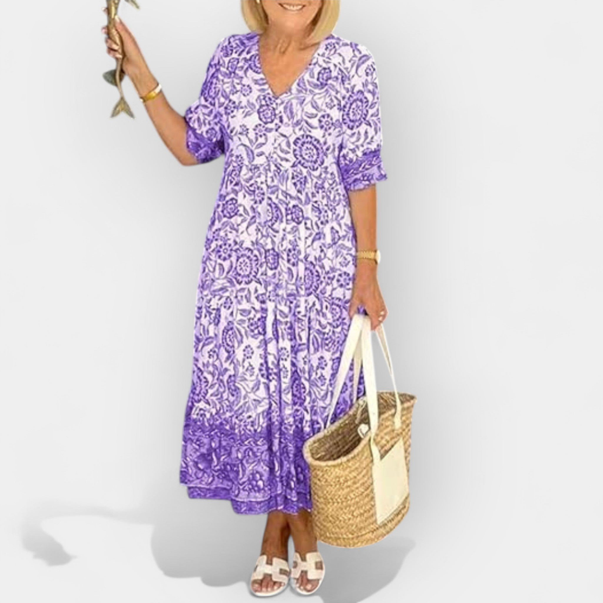 Lightweight Floral Summer Dress With Airy Silhouette