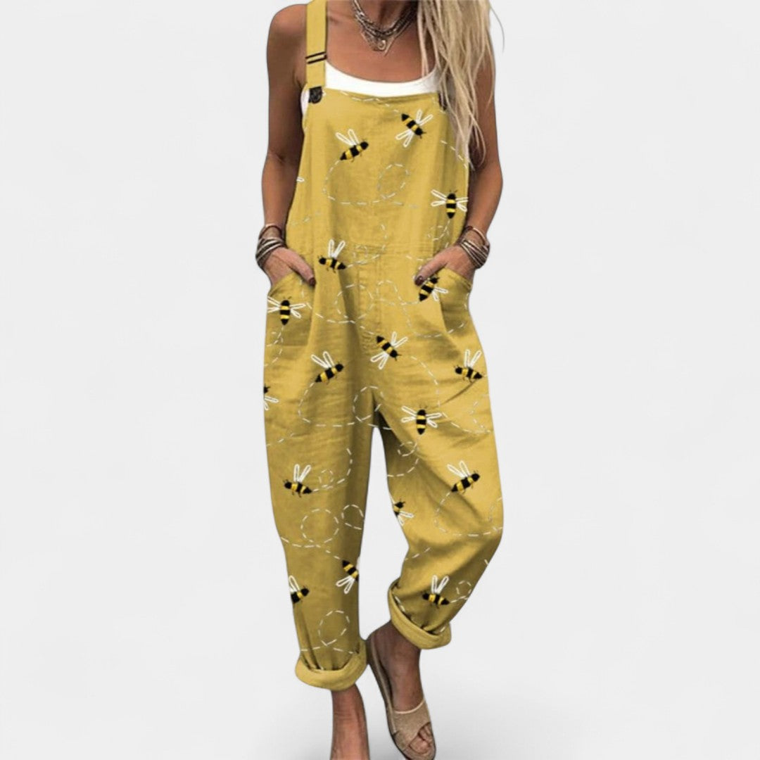 Mavreta Artistic Jumpsuit With Retro Aesthetic And Movement
