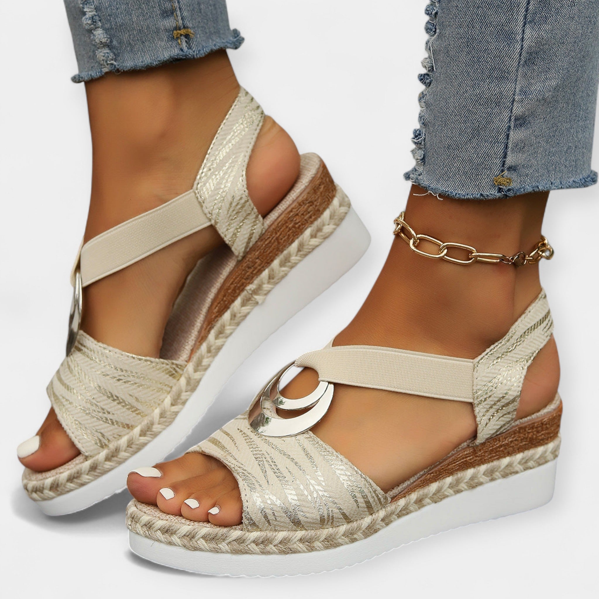 Knitted Roman Sandals Handmade Lightweight For Summer Casuals
