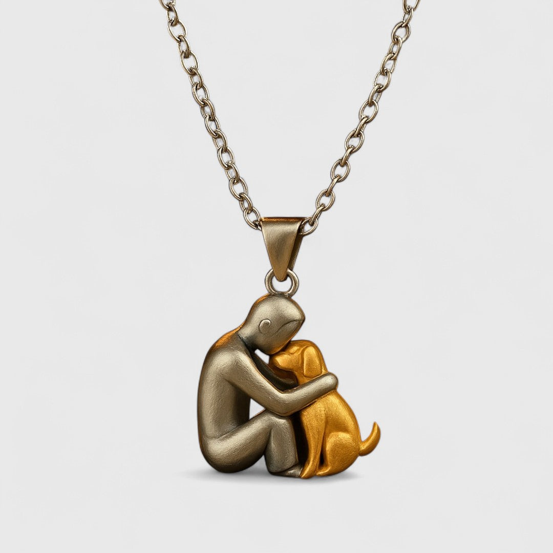 Pelagia Dog Motif Pendant Necklace Talisman Elegant Gift