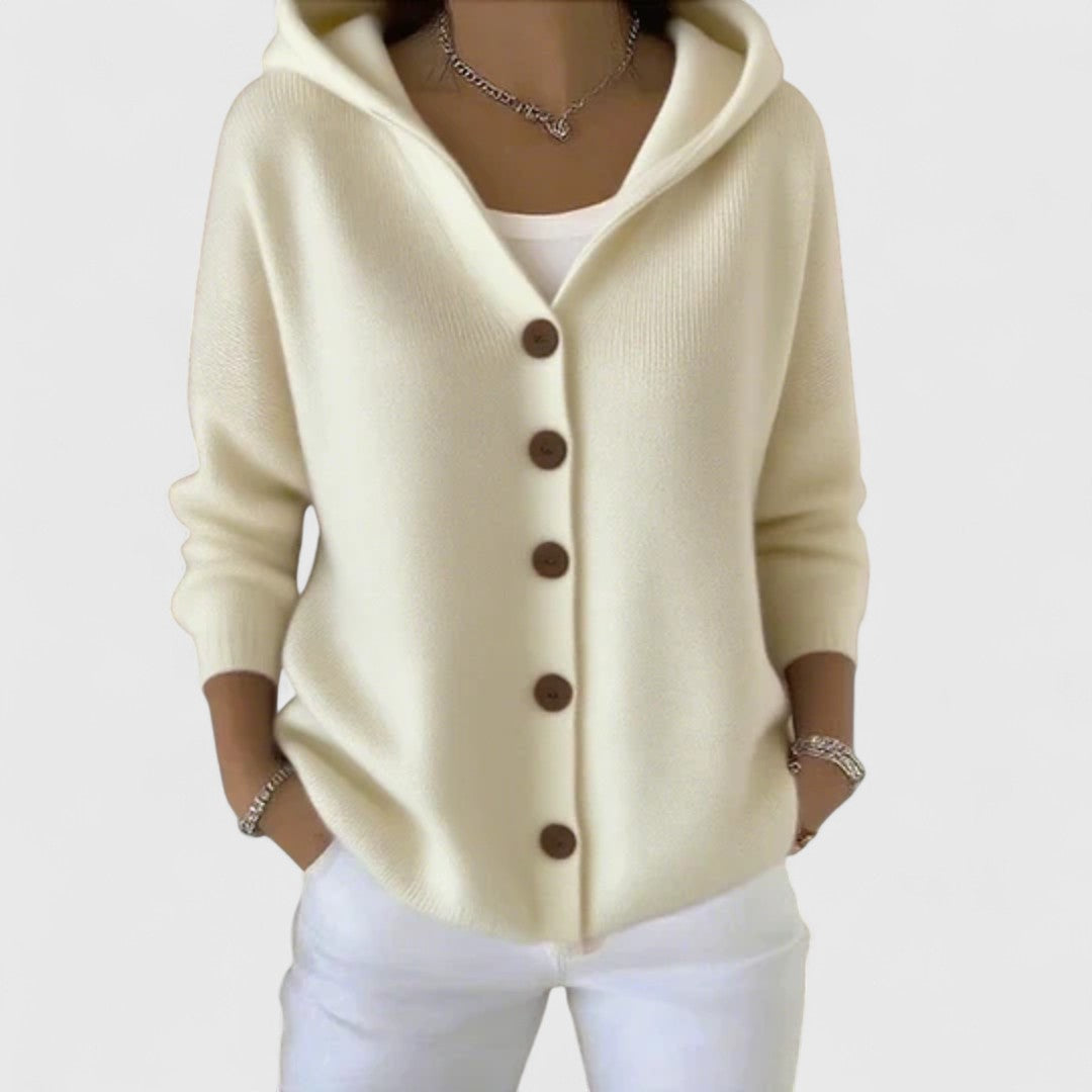 Clodagh - Elegant Long Knit Jacket with Refined Comfort